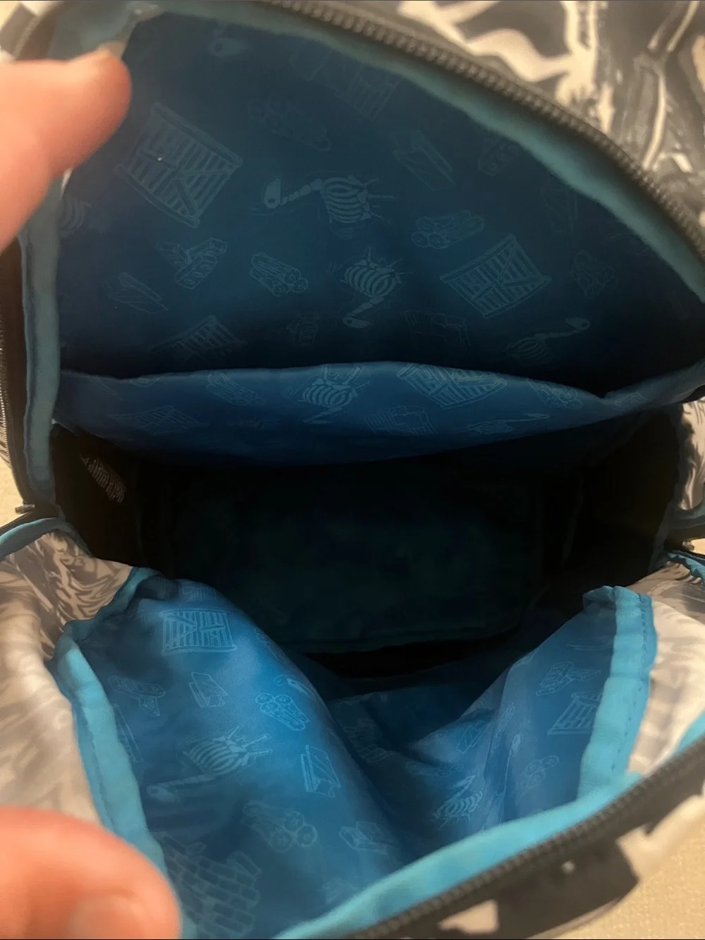 Fortnite Kids Black & White Graphic Backpack